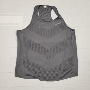 Neleus dark gray mesh athletic Tank Top size 2XL